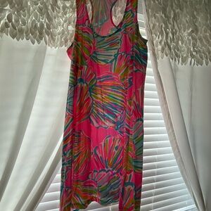 Lilly Pulitzer Pink and Green Halter Sundress
